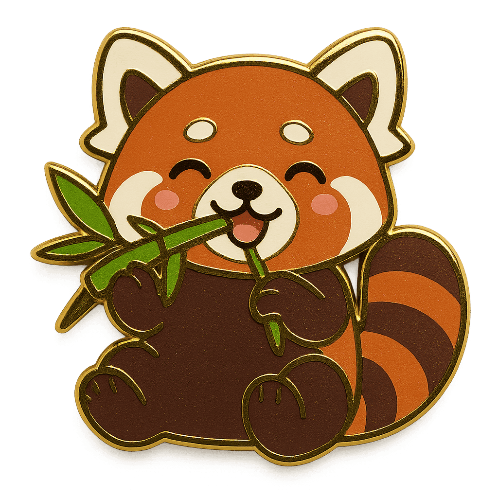 Red panda unlockable badge